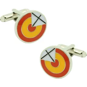 Gemelos para camisa escarapela España y Cruz de San Andrés
