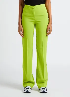 HULKA - Pantalón flare de tiro alto en amarillo