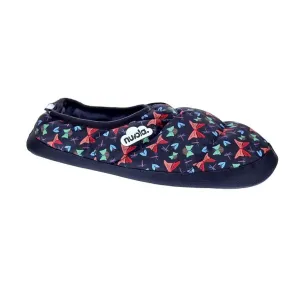 Nuvola Pantuflas Mujer Classic Printed Farfalla Negro